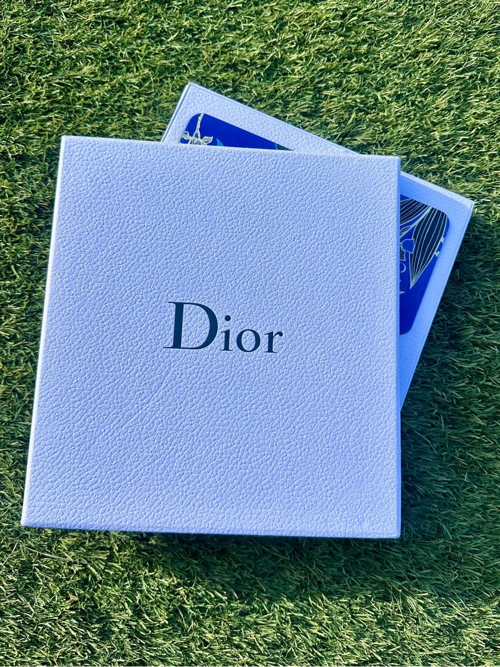 DIOR Maison Blue Floral Coaster Set of 4 with Box